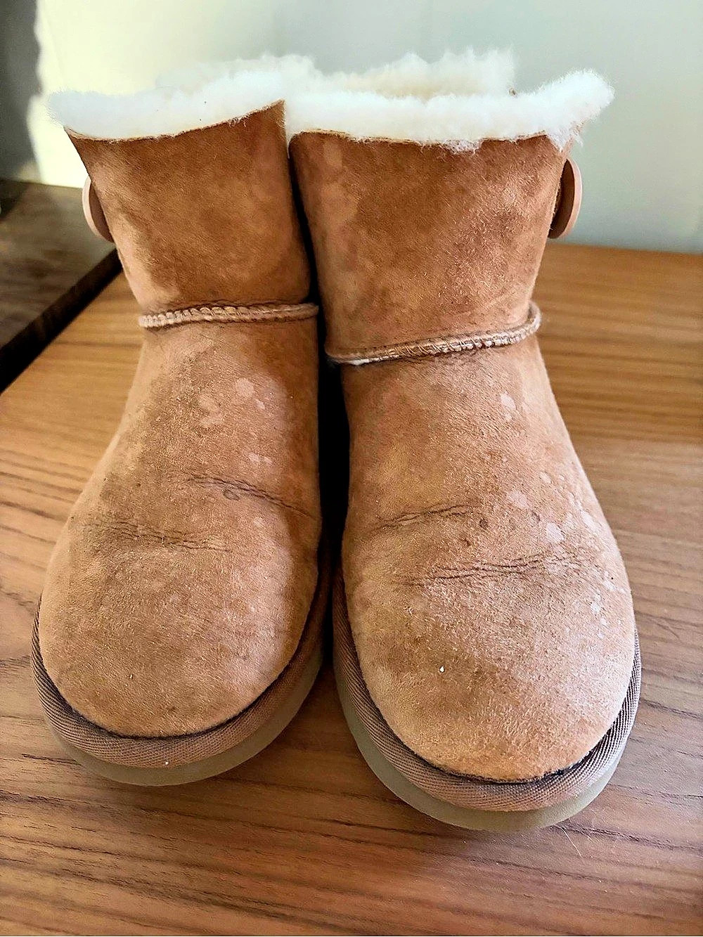 UGG Bailey Button Boot Shearling Winter Boots in Brown